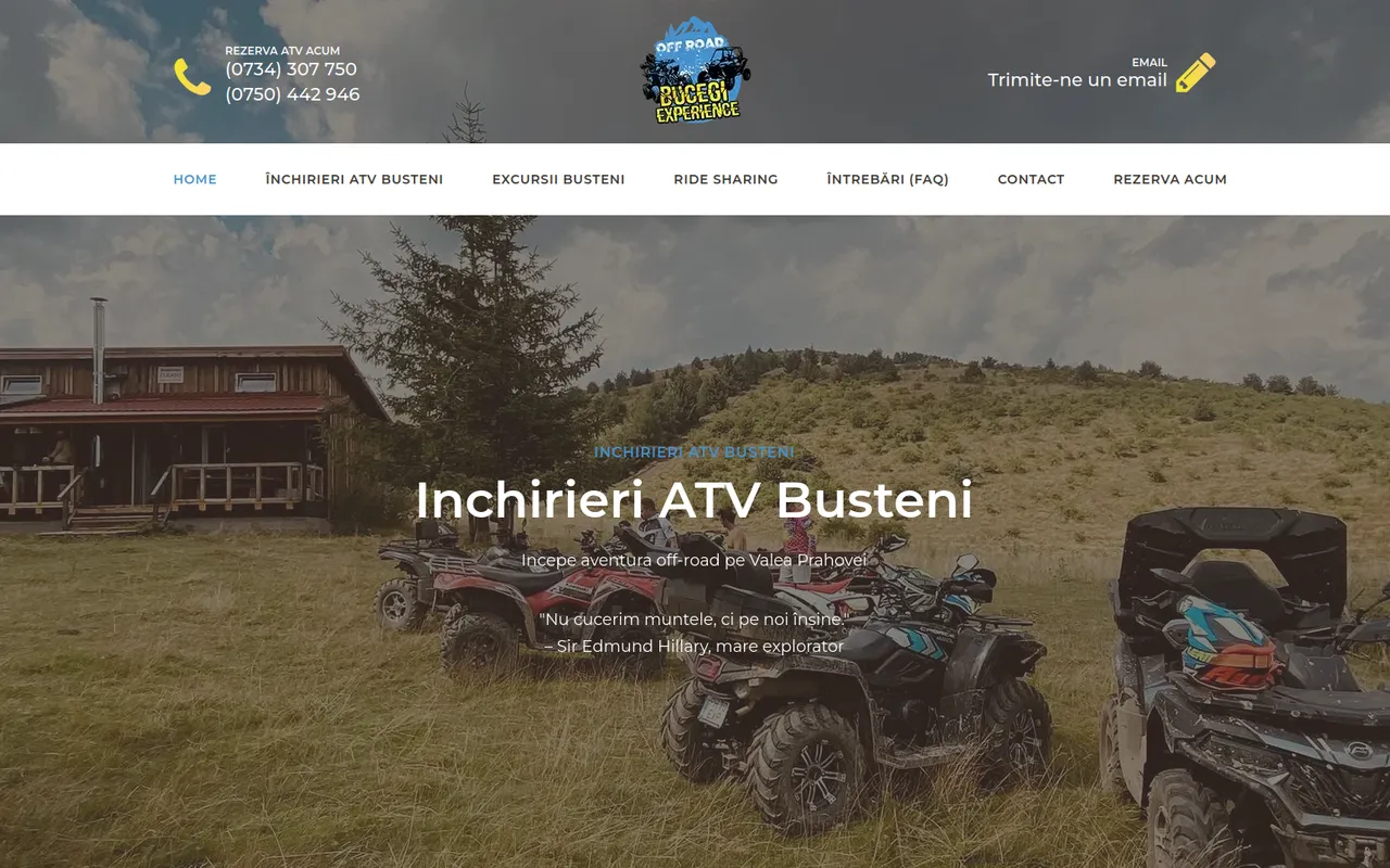 Bucegi Experience - închirieri ATV pe Valea Prahovei