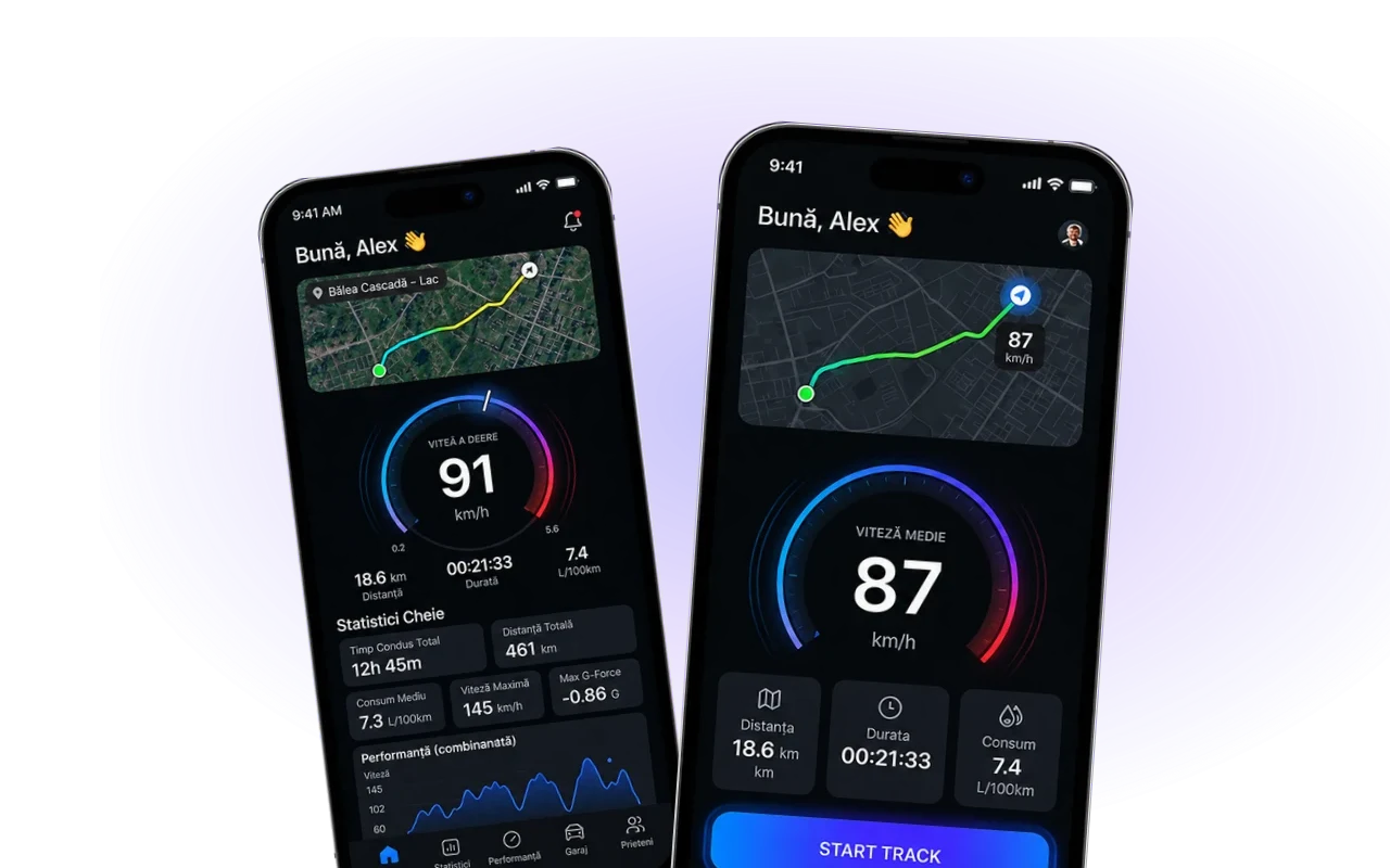 FastTrack - aplicație pentru șoferi, Android și iOS